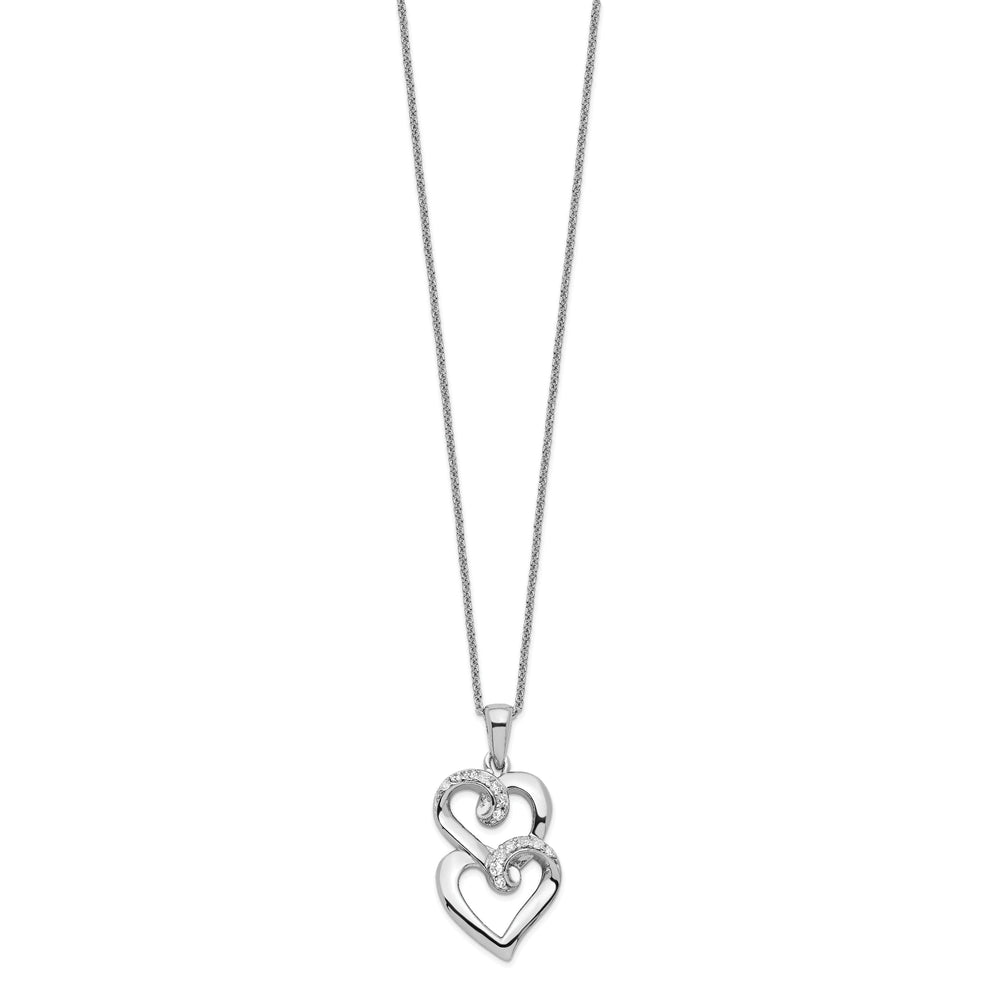 Sterling Silver To My Sister Heart Necklace