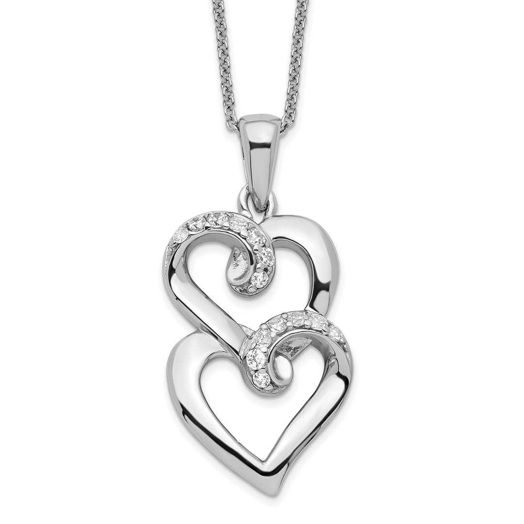 Sterling Silver To My Sister Heart Necklace