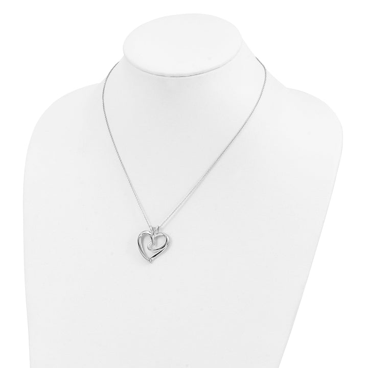 Sterling Silver The Huggg Heart Necklace