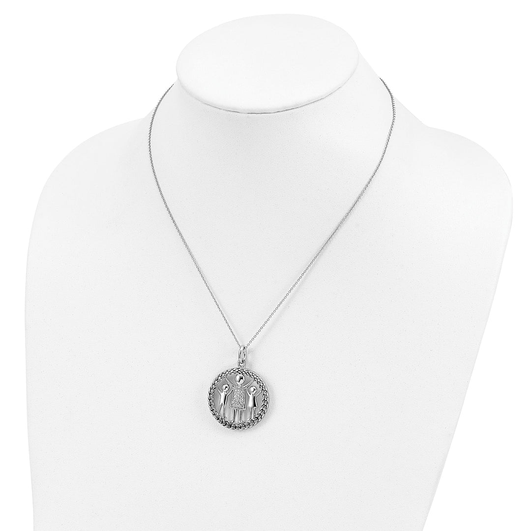 Sterling Silver Knitted Together By Love Necklace