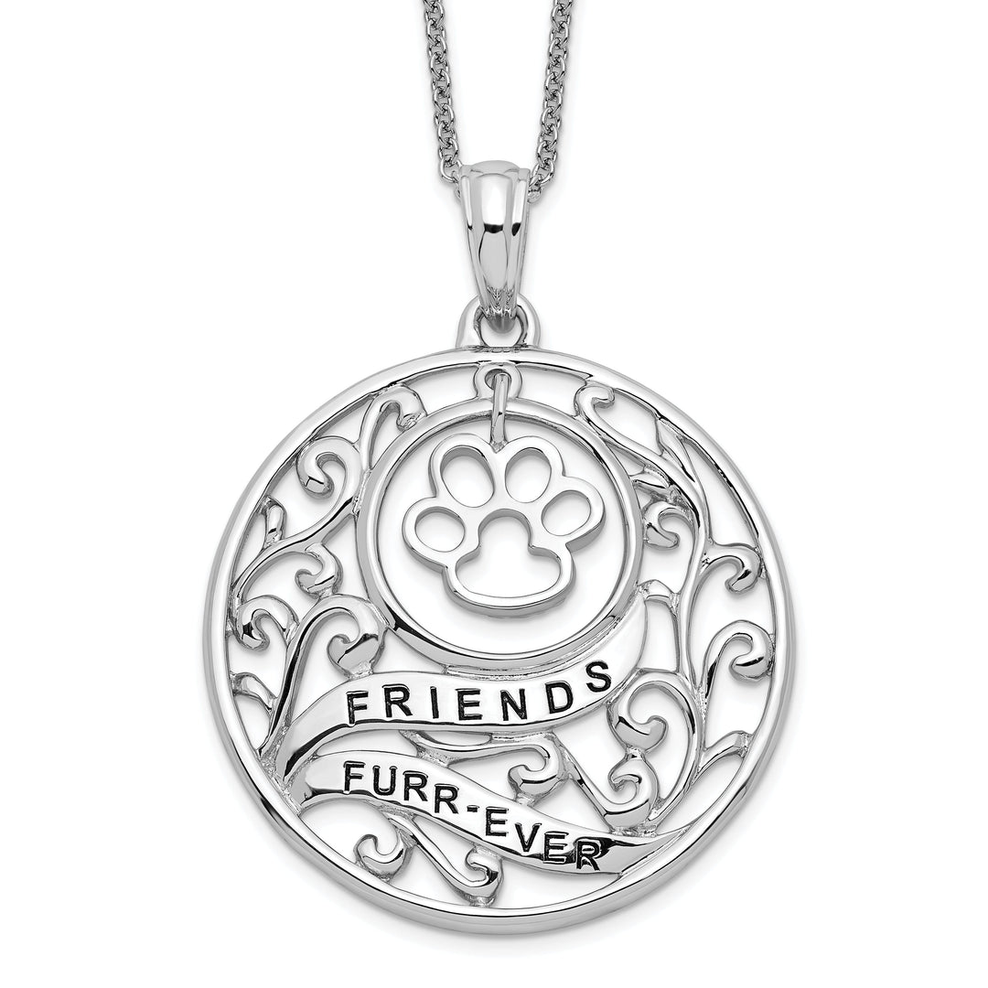 Sterling Silver Animal Friends-Dog Necklace