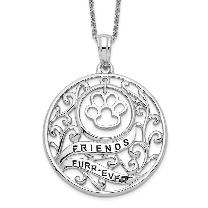 Sterling Silver Animal Friends-Dog Necklace