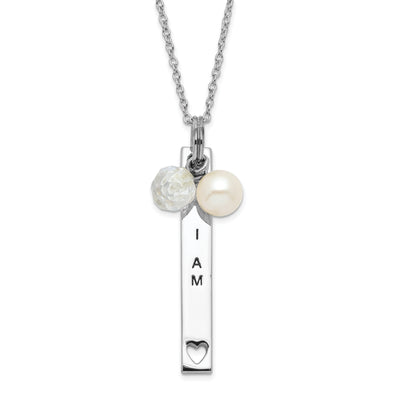 Sterling Silver I Am A Keeper Necklace at $ 39.84 only from Jewelryshopping.com