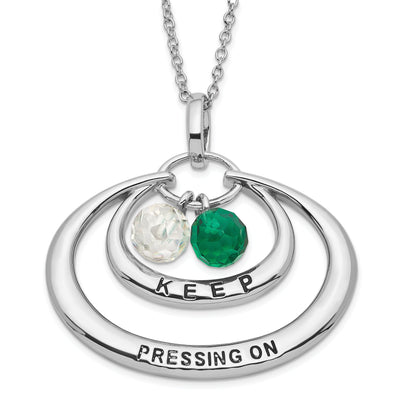Sterling Silver Keep Pressg On Necklace at $ 50.34 only from Jewelryshopping.com