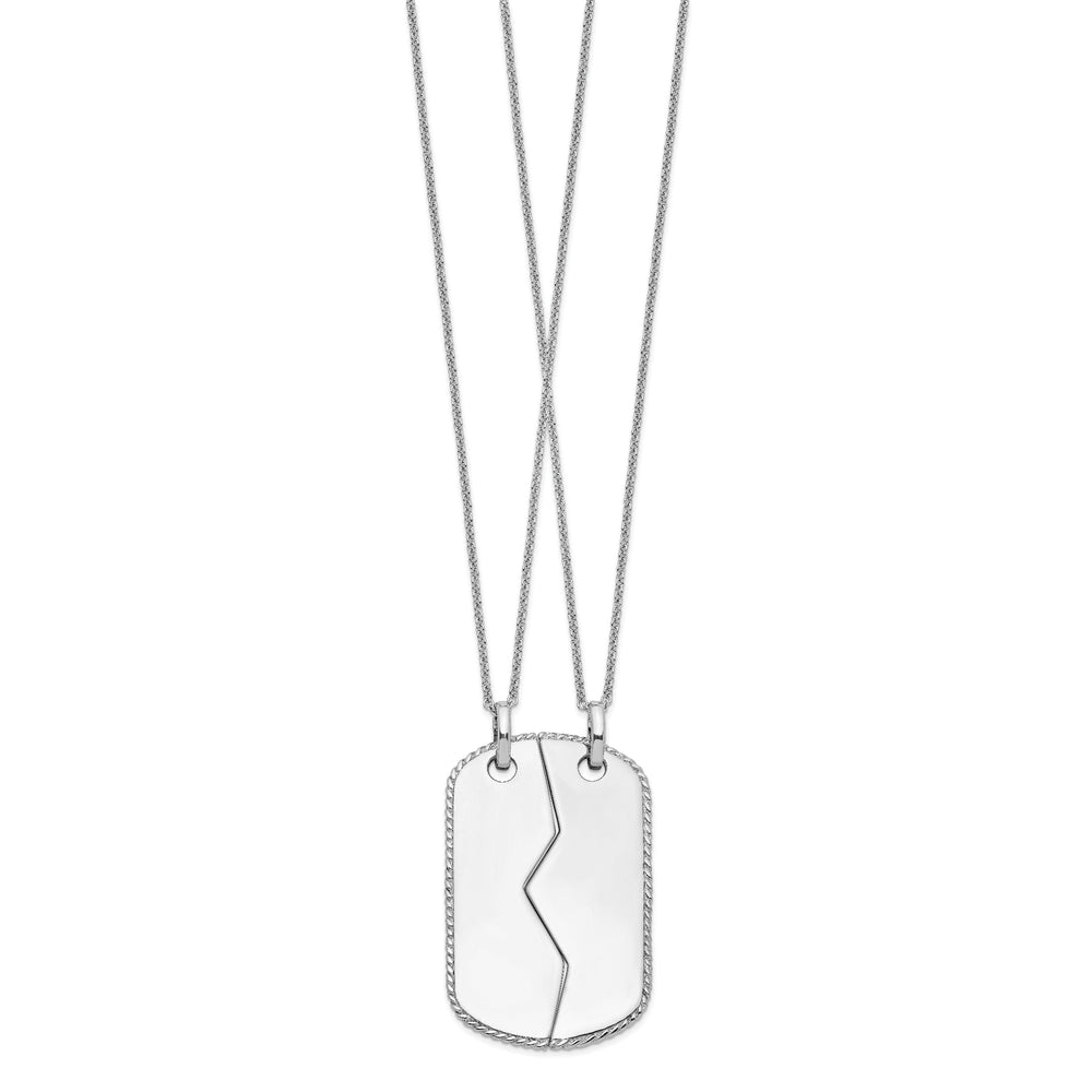 Sterling Silver Military Dog Tag Necklaces