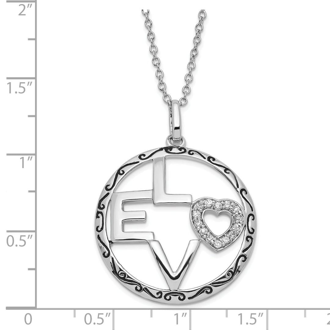 Sterling Silver Love Necklace