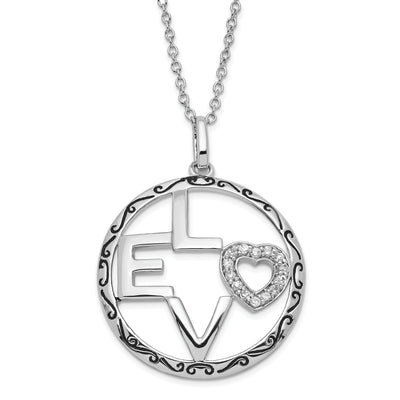 Sterling Silver Love Necklace at $ 46.14 only from Jewelryshopping.com