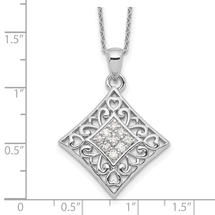 Sterling Silver I Love You All Year Long Necklace