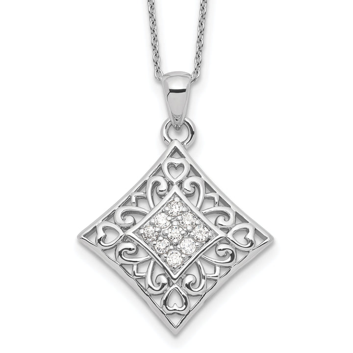 Sterling Silver I Love You All Year Long Necklace