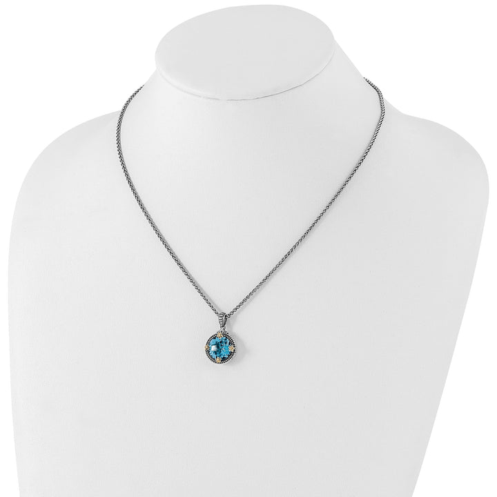 Sterling Silver Gold 6.50 Carat 18 Necklace