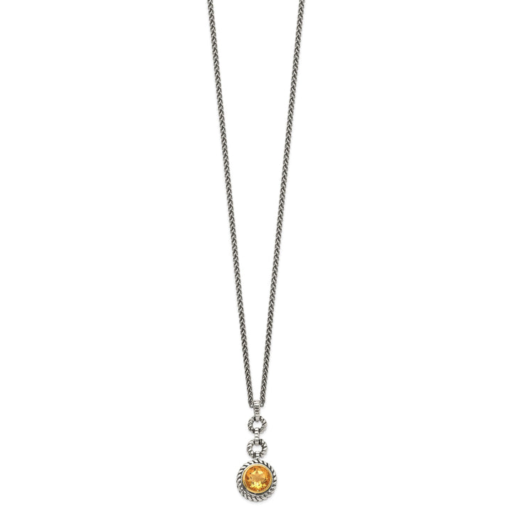 Sterling Silver Gold-plated Citre Necklace