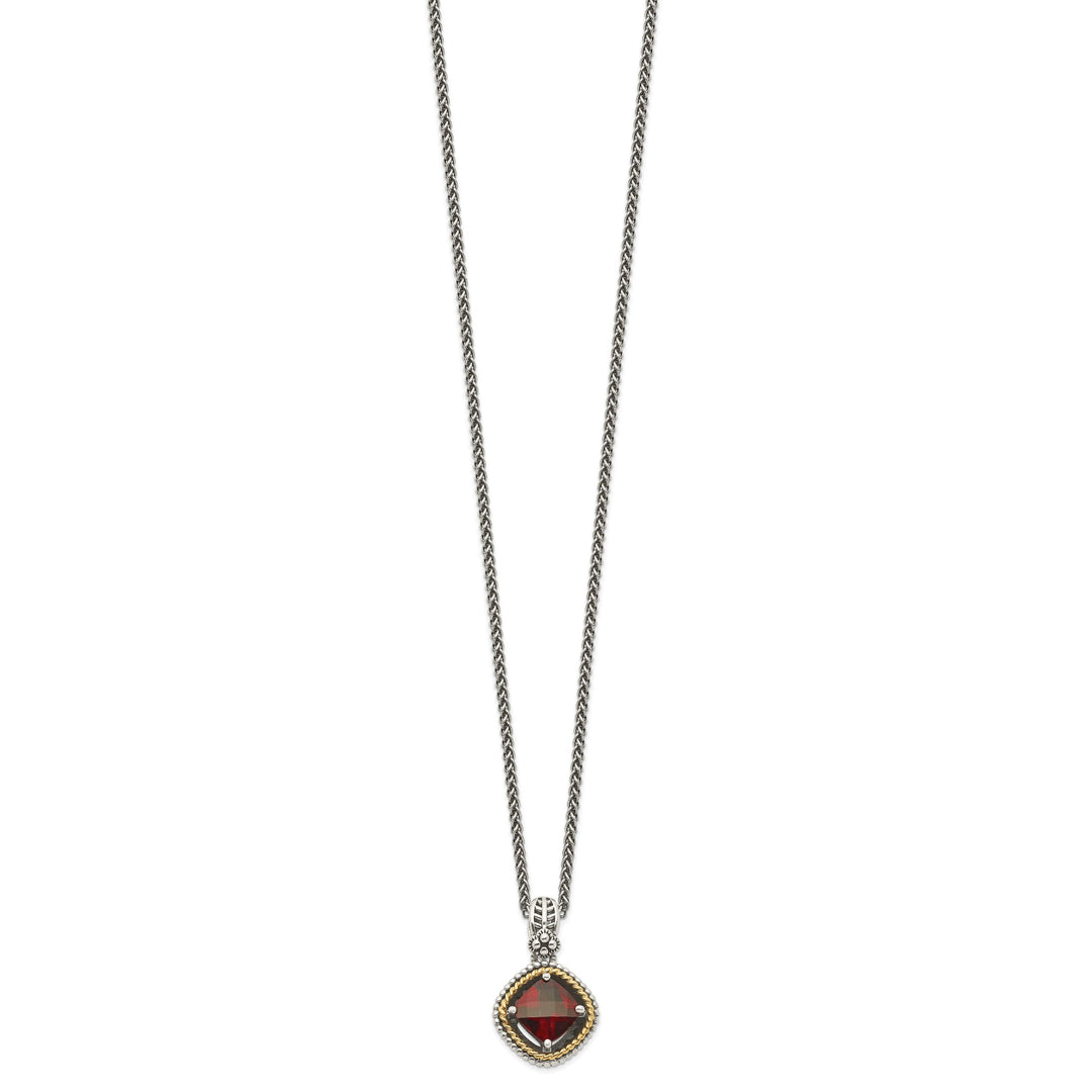 Sterling Silver Gold 2.38 Carat 18 Necklace