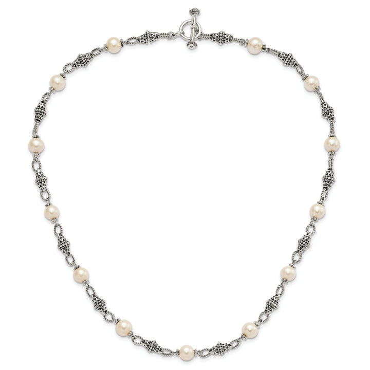 Sterling Silver Pearl 20 Necklace