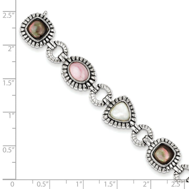 Sterling Silver Mother of Pearl Bracelet