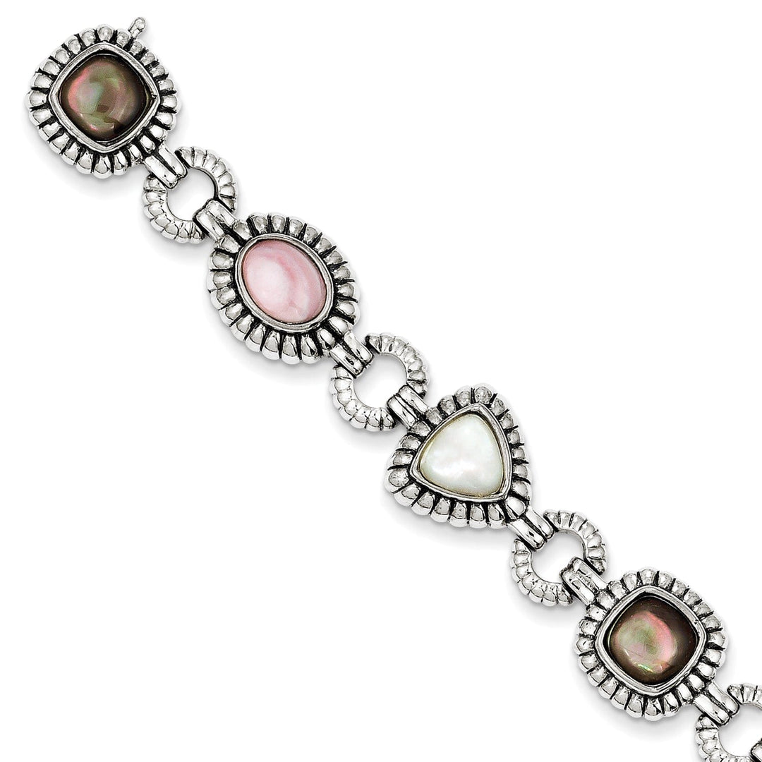 Sterling Silver Mother of Pearl Bracelet