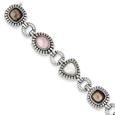 Sterling Silver Mother of Pearl Bracelet at $ 204.79 only from Jewelryshopping.com
