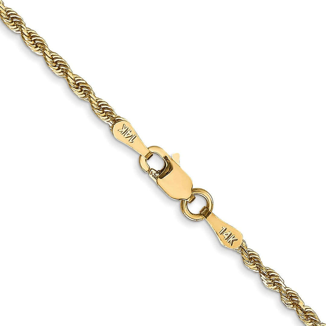 14k Yellow Gold 2.00mm D.C Quadruple Rope Chain