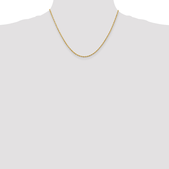 14k Yellow Gold 2.00mm D.C Quadruple Rope Chain