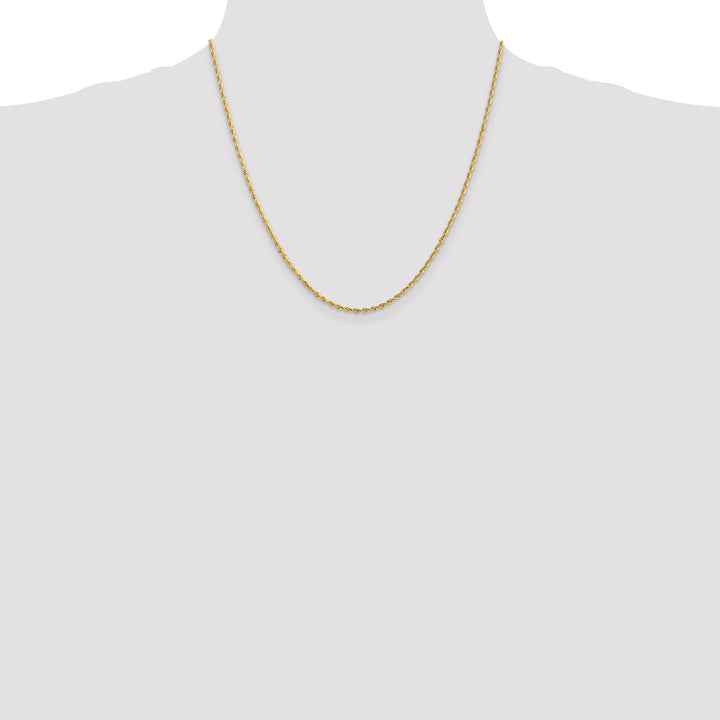 14k Yellow Gold 2.00mm D.C Quadruple Rope Chain