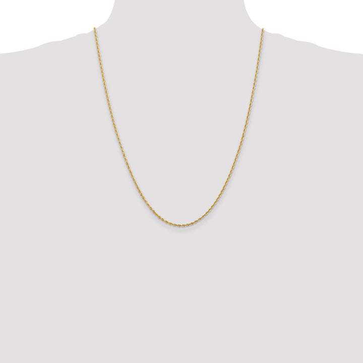 14k Yellow Gold 2.00mm D.C Quadruple Rope Chain