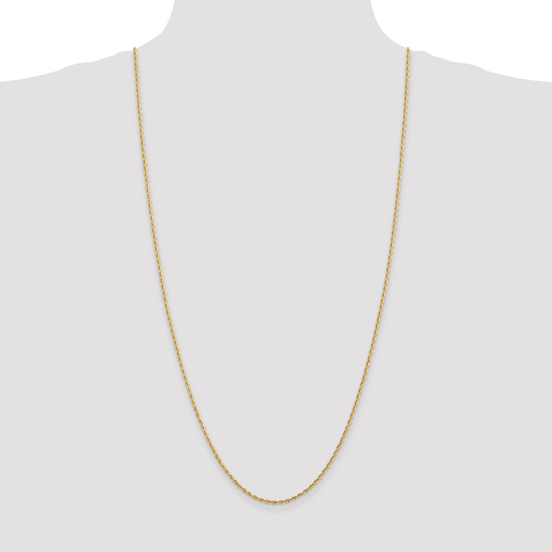 14k Yellow Gold 2.00mm D.C Quadruple Rope Chain