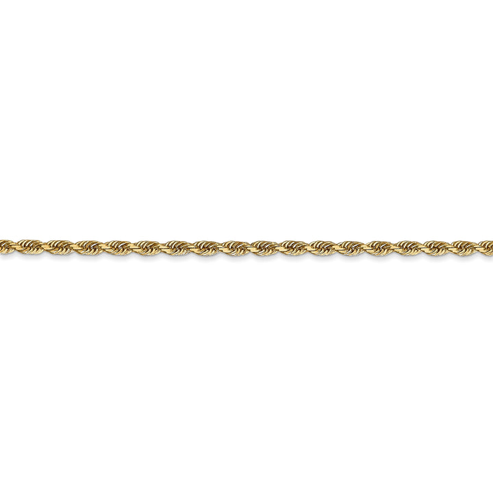 14k Yellow Gold 2.25mm D.C Quadruple Rope Chain