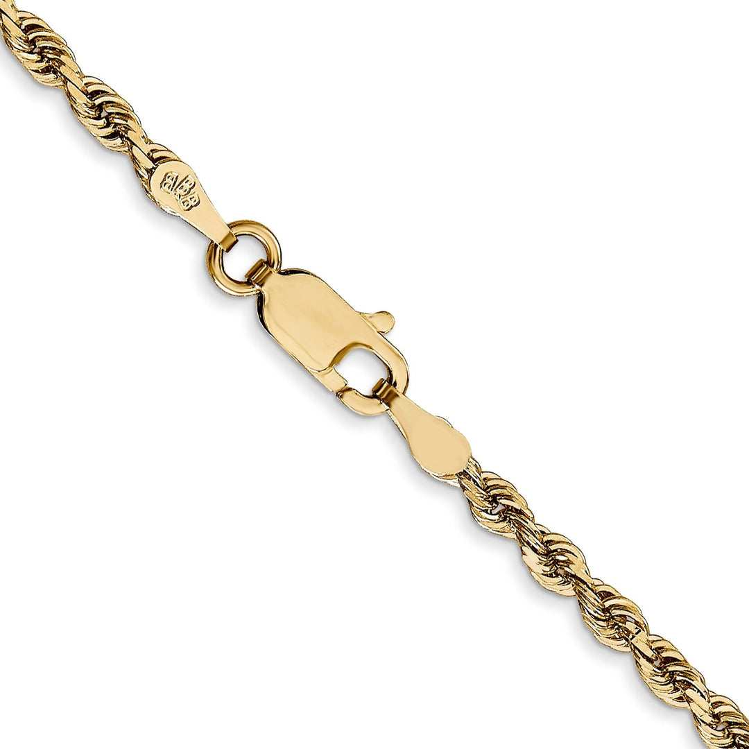 14k Yellow Gold 2.75mm D.C Quadruple Rope Chain