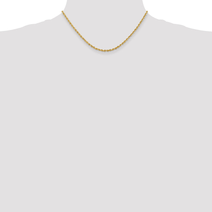 14k Yellow Gold 2.75mm D.C Quadruple Rope Chain