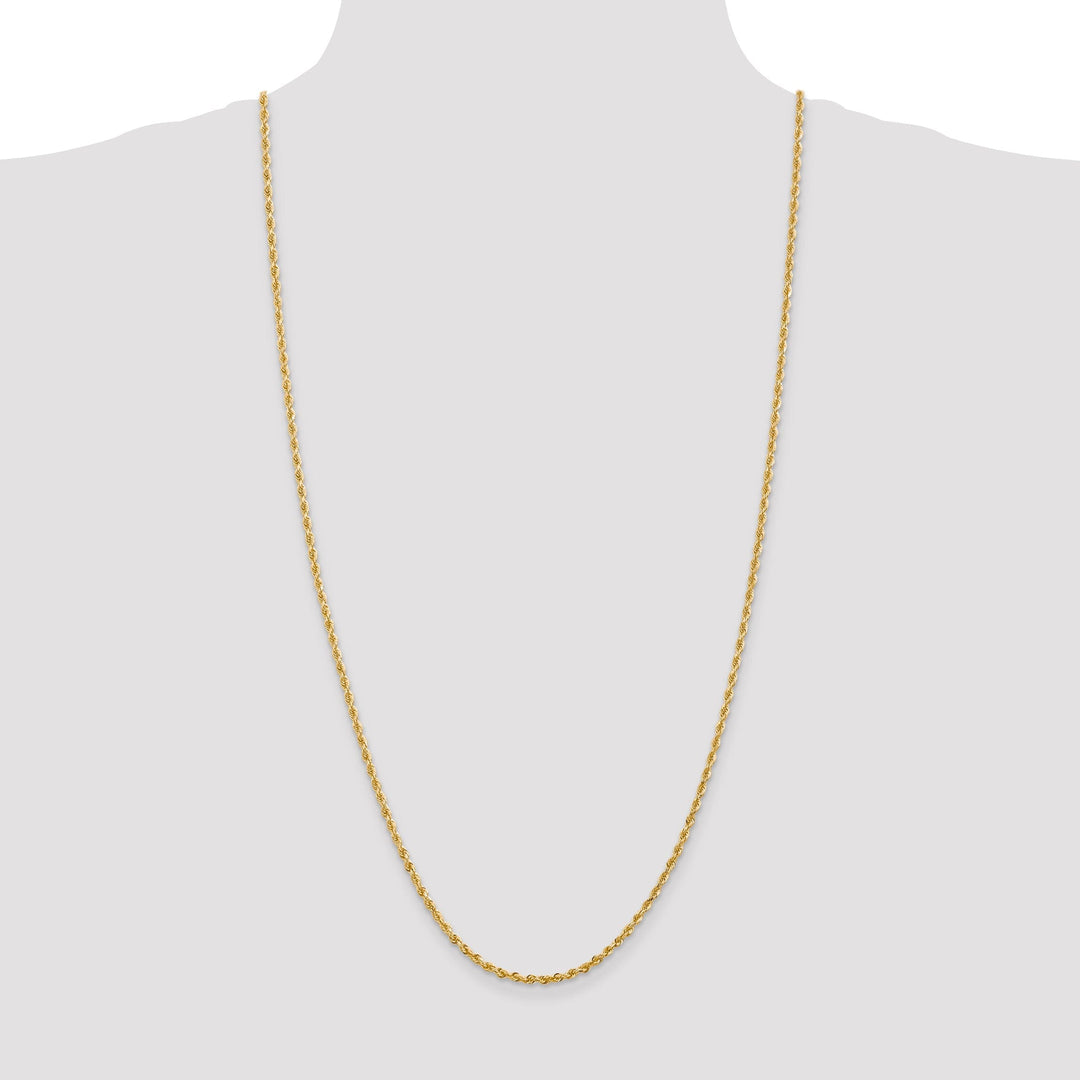 14k Yellow Gold 2.75mm D.C Quadruple Rope Chain