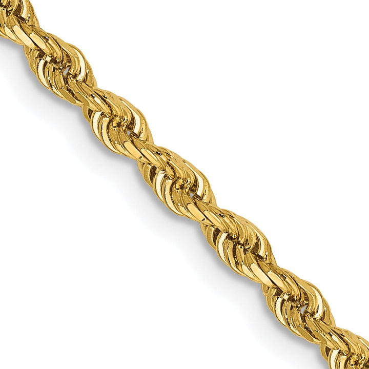 14k Yellow Gold 2.75mm D.C Quadruple Rope Chain