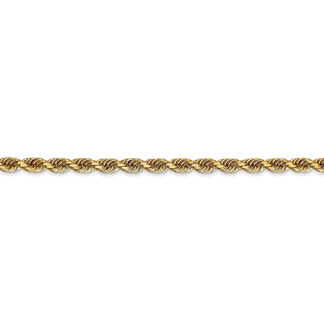 14k Yellow Gold 3.28mm D.C Quadruple Rope Chain