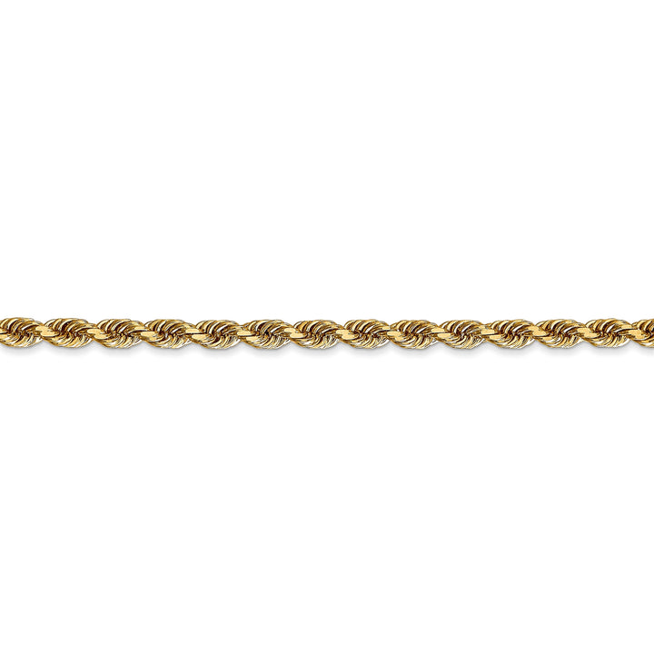 14k Yellow Gold 3.28mm D.C Quadruple Rope Chain