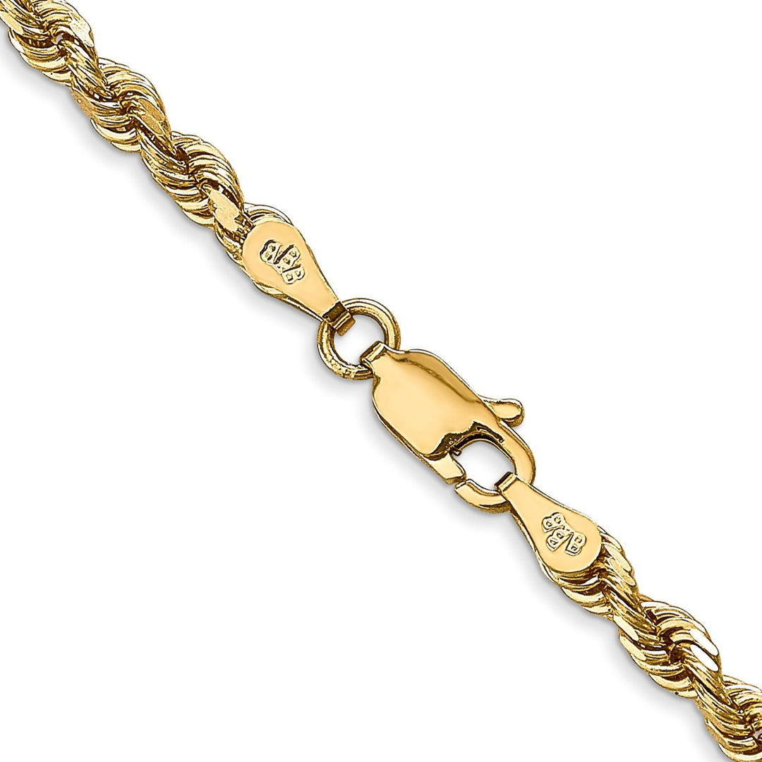 14k Yellow Gold 3.28mm D.C Quadruple Rope Chain