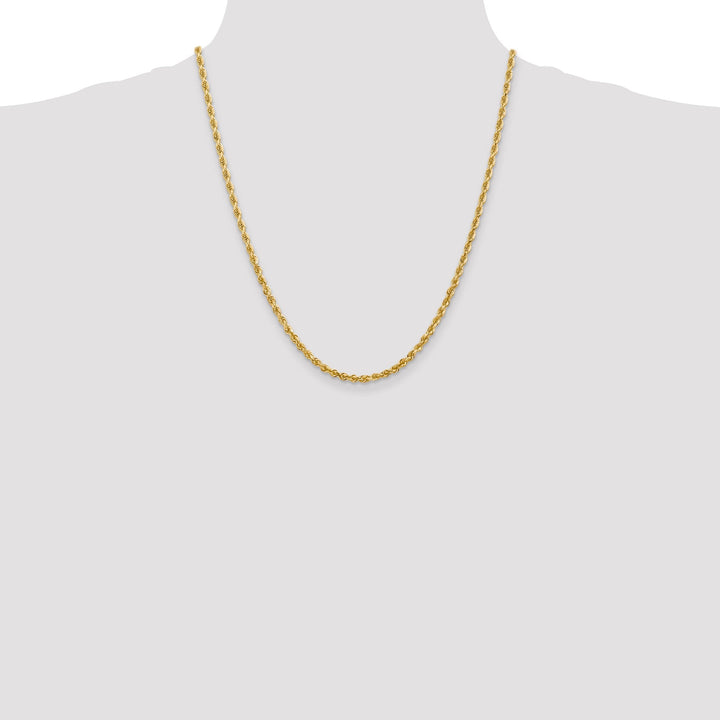 14k Yellow Gold 3.28mm D.C Quadruple Rope Chain