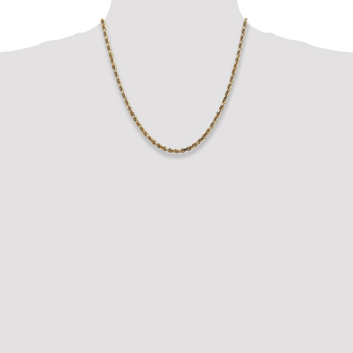 14k Yellow Gold 3.80mm D.C Quadruple Rope Chain