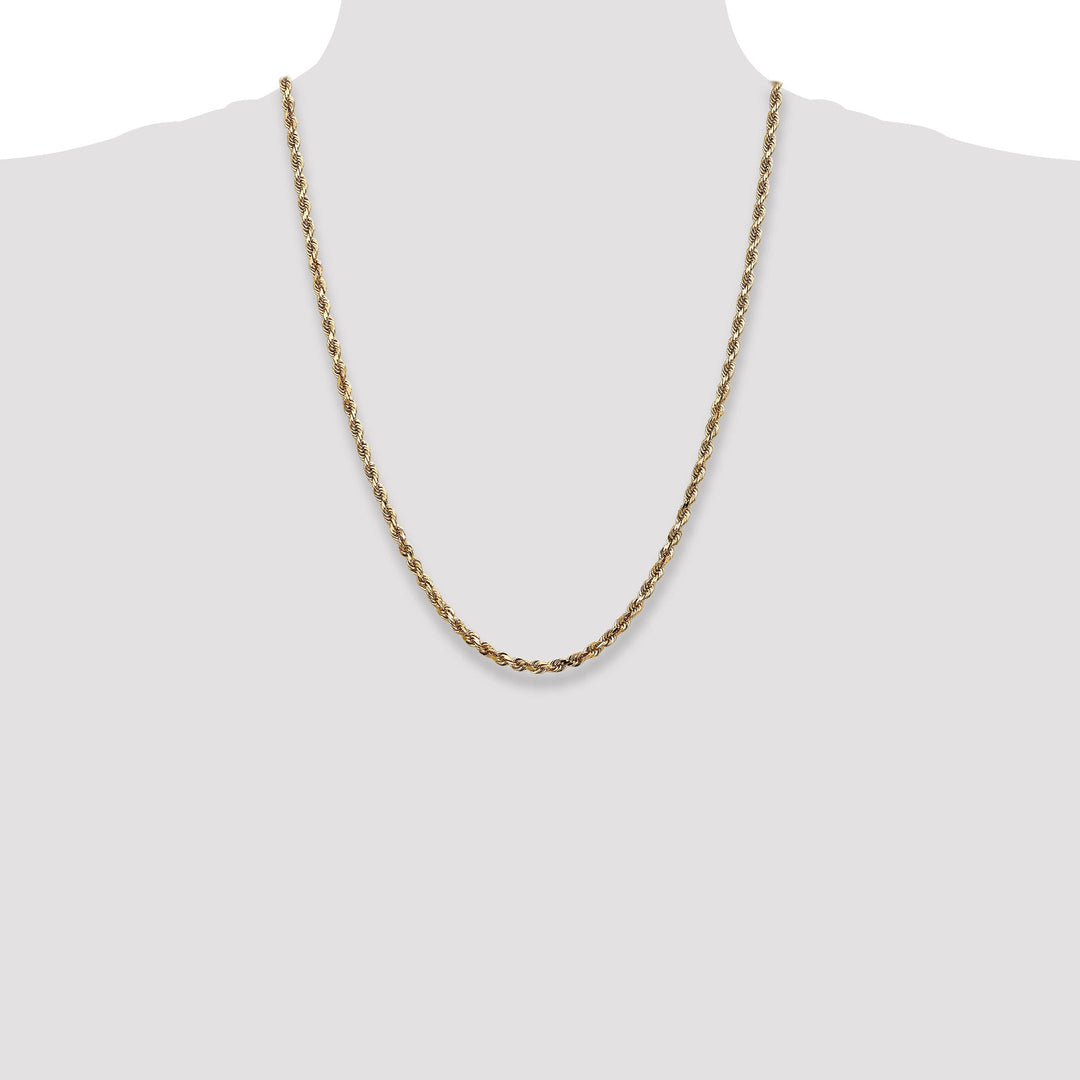 14k Yellow Gold 3.80mm D.C Quadruple Rope Chain