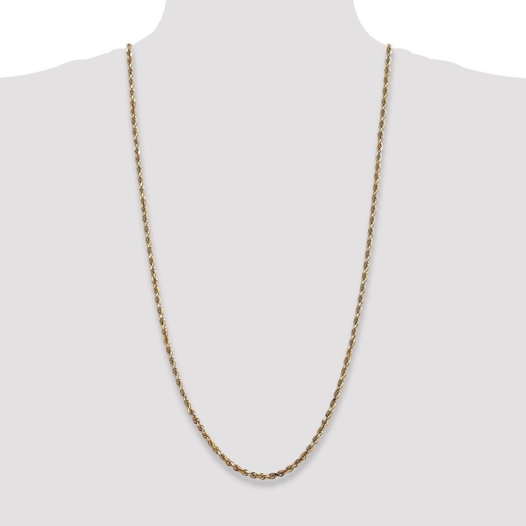 14k Yellow Gold 3.80mm D.C Quadruple Rope Chain