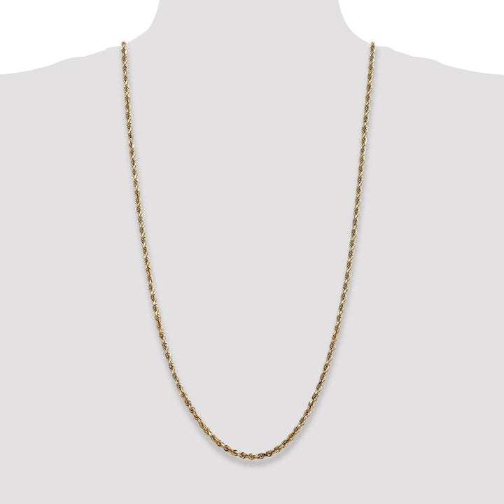 14k Yellow Gold 3.80mm D.C Quadruple Rope Chain