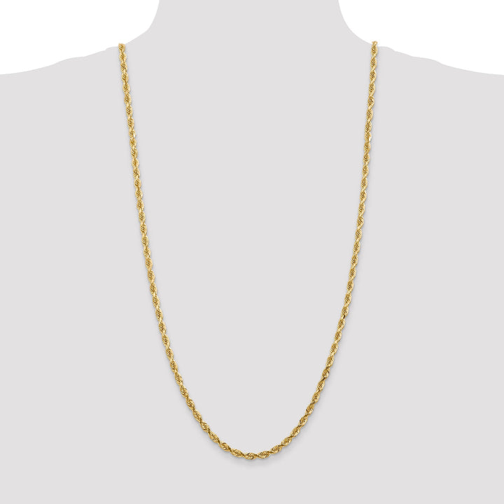 14k Yellow Gold 4.50mm D.C Quadruple Rope Chain