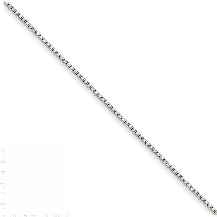 Silver D.C 1.75-mm Round Fancy Box Chain