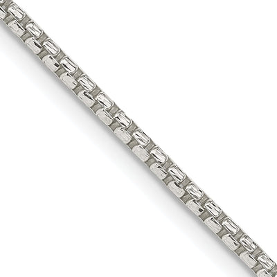 Silver D.C 2.00-mm Round Fancy Box Chain at $ 51.91 only from Jewelryshopping.com