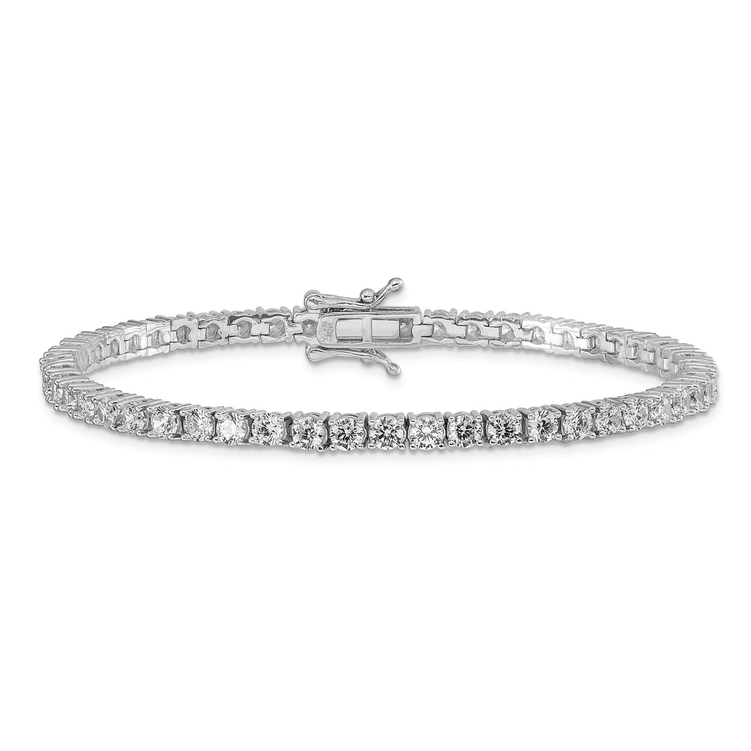 Sterling Silver Reversible C.Z Tennis Bracelet