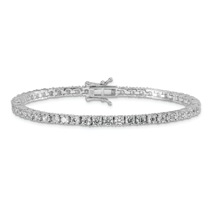 Sterling Silver Reversible C.Z Tennis Bracelet