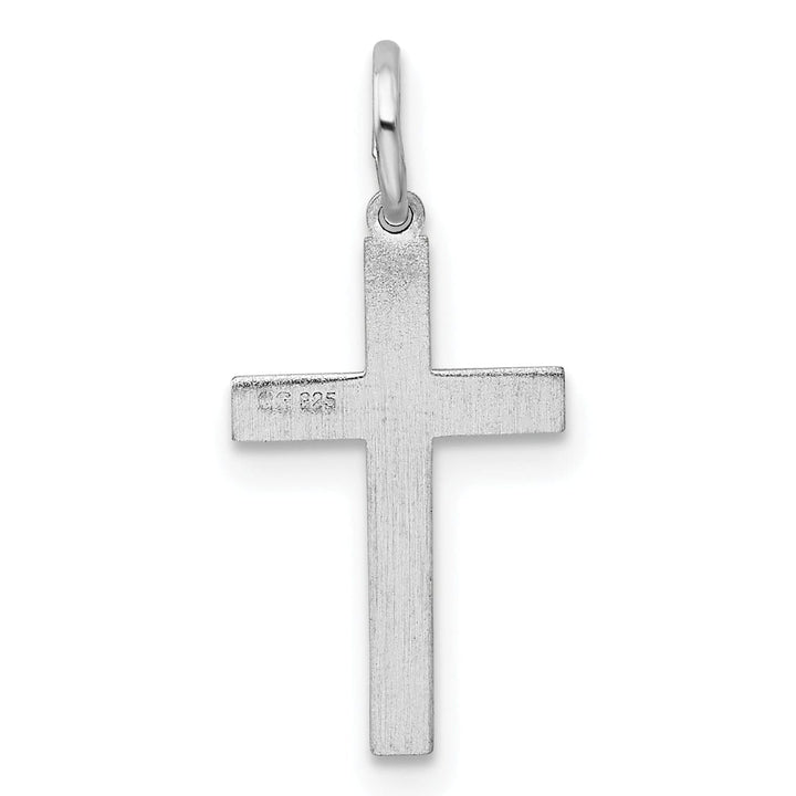 Sterling Silver Laser Designed Cross Pendant