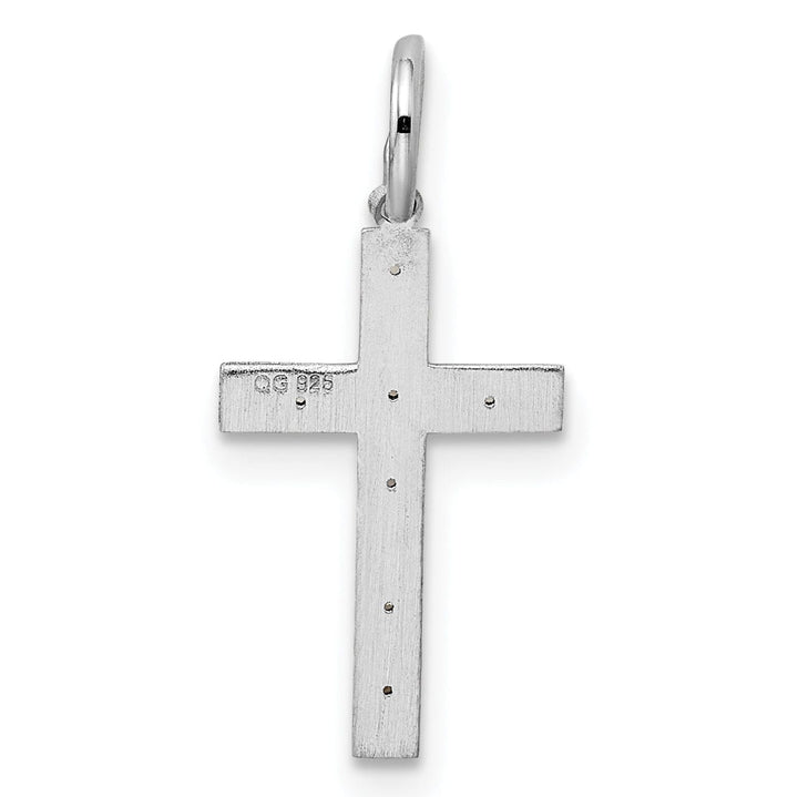 Sterling Silver Laser Designed Cross Pendant