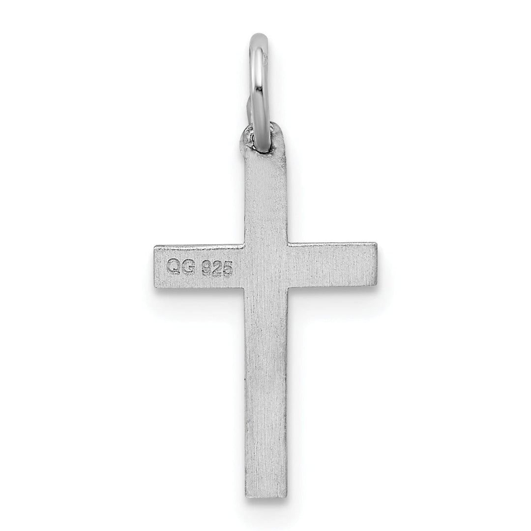 Sterling Silver Laser Designed Cross Pendant