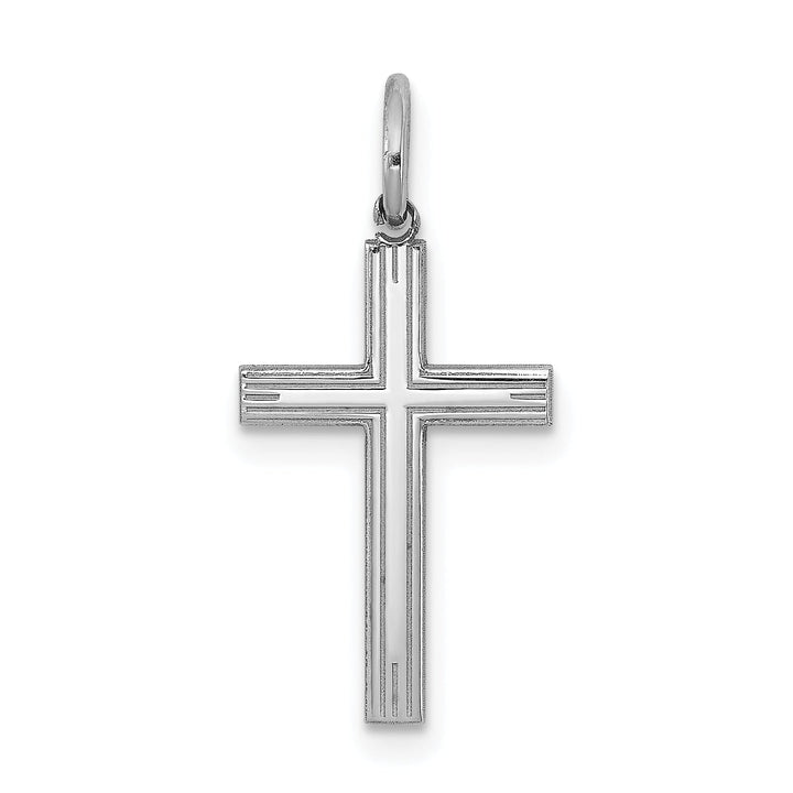 Sterling Silver Laser Designed Cross Pendant