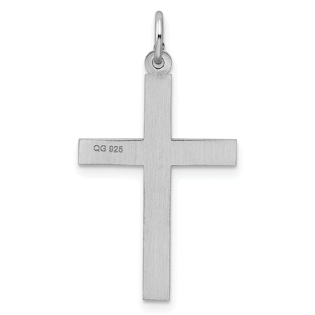 Sterling Silver Laser Designed Cross Pendant