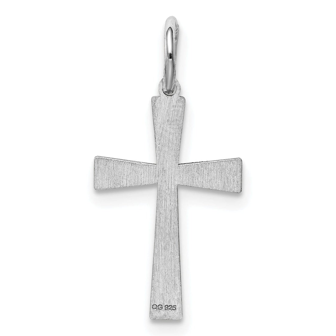 Sterling Silver Laser Designed Cross Pendant