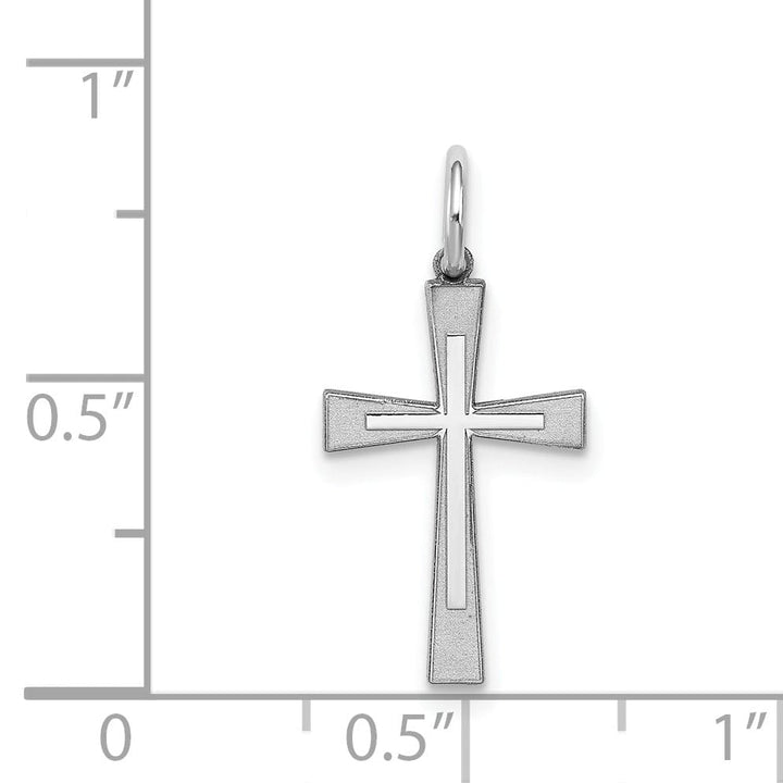 Sterling Silver Laser Designed Cross Pendant